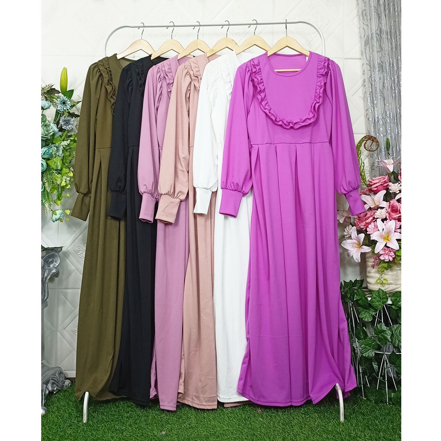 GAMIS CERUTY BABYDOLL DRESS PANJANG CARLINA FASHION