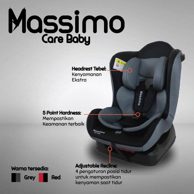 CARSEAT Car Seat Care Baby MASSIMO / Kursi Mobil Anak Bayi