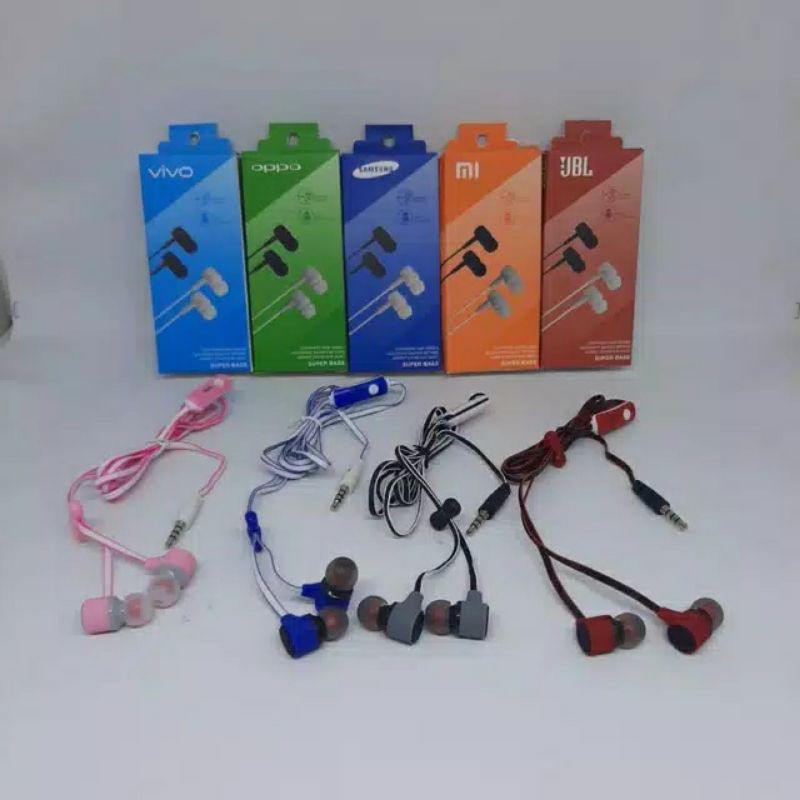 hf HEADSET COLOUR BRANDED SUPER BASS,SUARA BAGUS!!