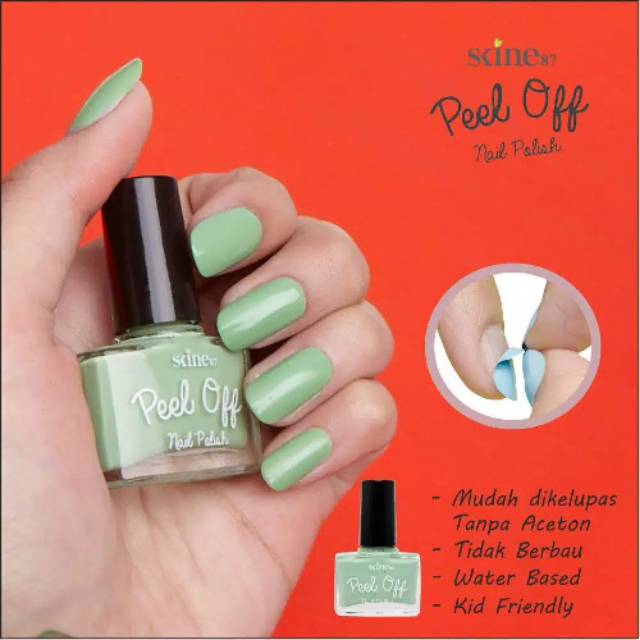 NAIL ART kutek Halal muslimah / kuteks peel off nail polish / wudhu friendly nail polish