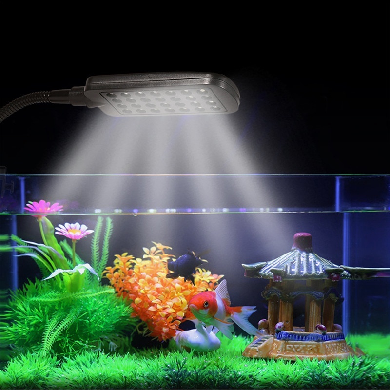 Lampu 28 Led 220v Warna Putih Biru Untuk Akuarium Ikan