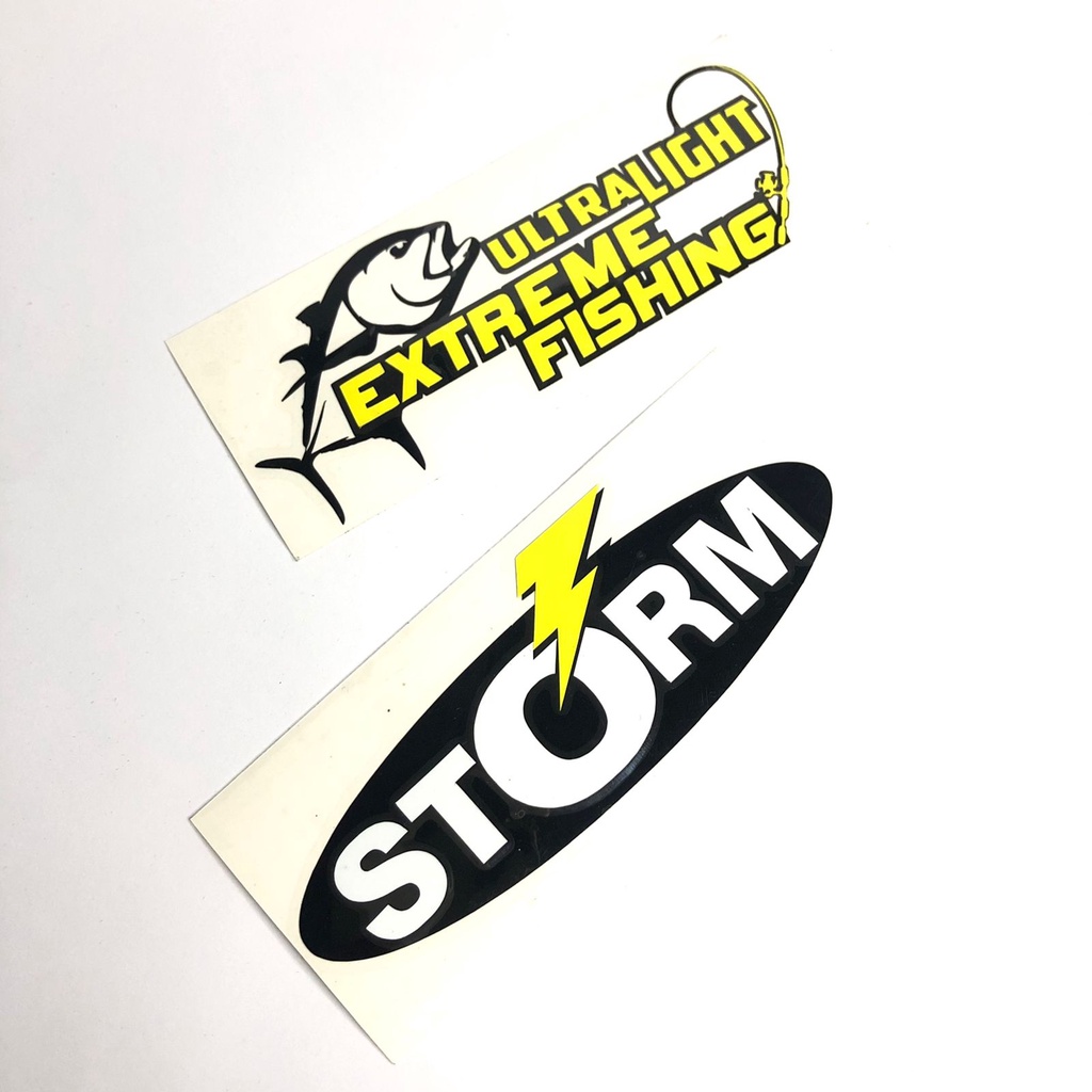 Stiker UL Cutting Sticker Ultralight fishing dan Storm