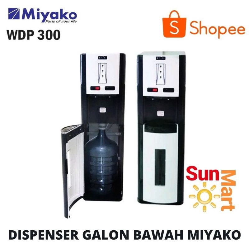 Dispenser air / Water Dispenser Miyako Galon Bawah Hot and Cool WDP-300 PANAS DINGIN BISA GOSEND