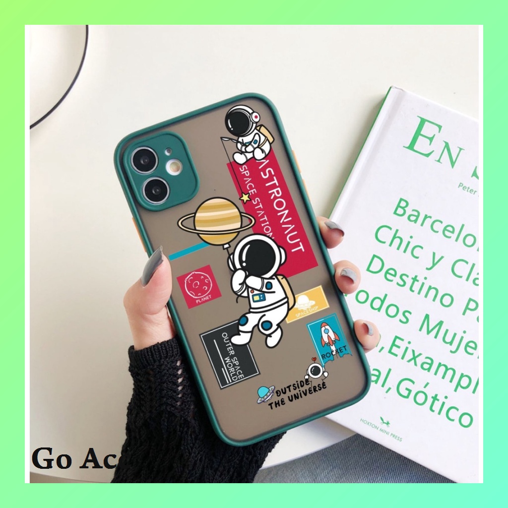 Softcase Casing AA16 astronot for Oppo Realme 2 Pro 3 5i 5s 7 7i 8 8i U1 U2 C1 C11 2021 C12 C15 C17 C2 C20 C20A C21 C21y C25 C3 C30 C31 C35 Narzo 20 30A 50a 50i 5G