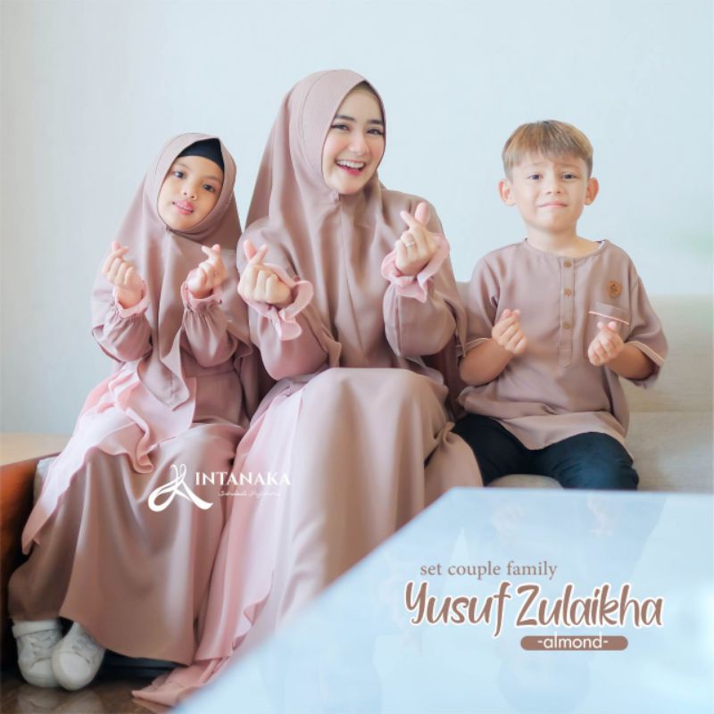 YUSUF ZULAIKHA SARIMBIT SERIES KEMBARAN KELUARGA LEBARAN IDUL FITRI GAMIS ABAYA KOKO ANAK SYAR'I WAR