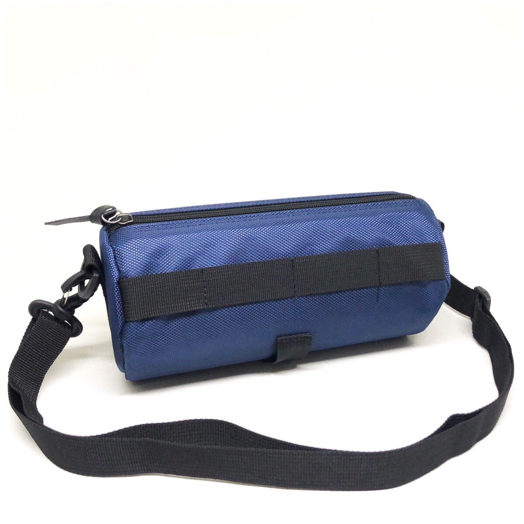 Tas Sepeda Bike Bag Pria Cowok Wanita Cewek Unisex TANPAMERK HAPPY HOUR NAVY BLUE BIRU DONGKER Kulit