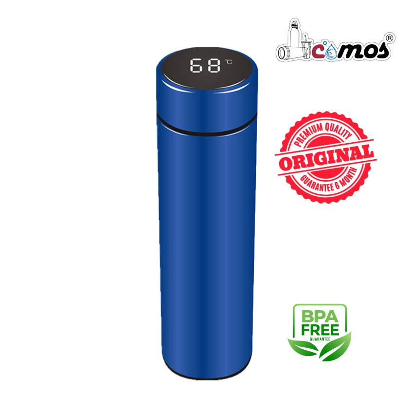 Botol Minum Termos Air Panas vacuum flask Led Suhu Tumbler Stainless Comos