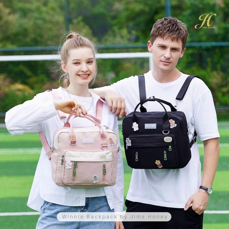 JIMS HONEY WINNIE BAG TAS RANSEL UNISEX (FREE PIN AKSESORIS)