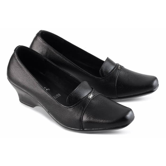 CM61 Sepatu Pantofel Wanita Guru Sekolah Kerja Kantor Hak Promo