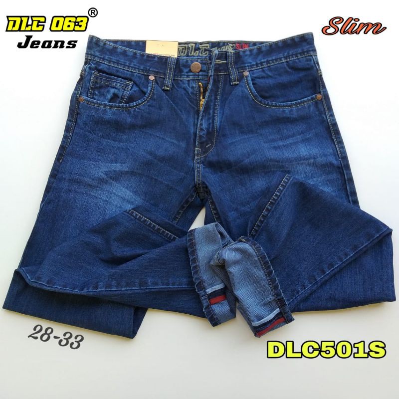 Celana Panjang Jeans Pria Original D LOCO Casual Slim Fit