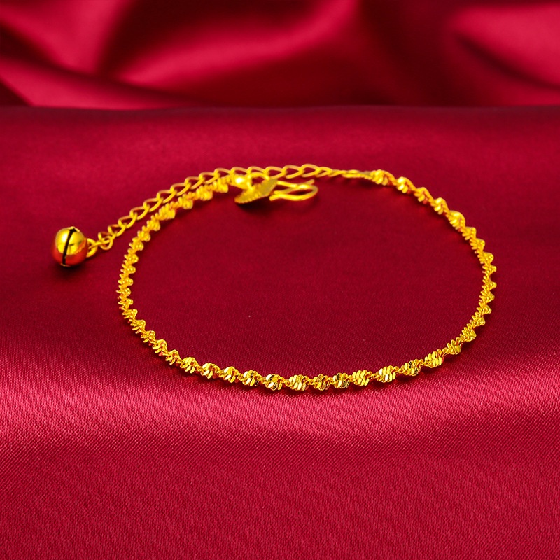 Korea Perhiasan Emas Disepuh 24k Wanita Gelang Perhiasan / Gelang Ready Stock-gelang-A