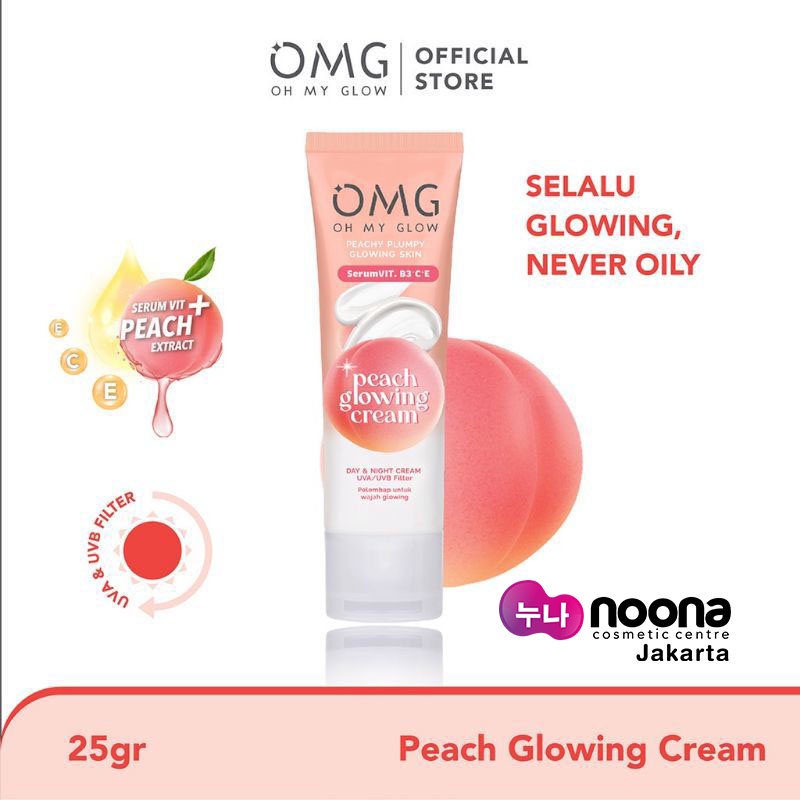 OMG PEACH GLOWING CREAM DAY &amp; NIGHT CREAM 25GR