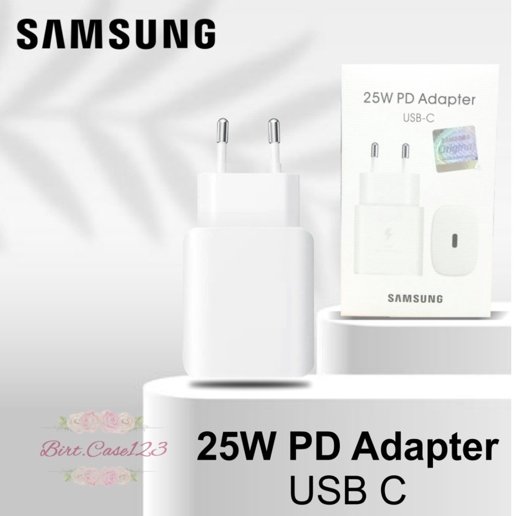 Batok adaptor Charger SAMSUNG 25 WAT NOTE 20 20+ 20 10 10+ ULTRA S21 S21+ S20 S20+ A80 ULTRA SUPER FAST CHARGING bergaransi  1 bulan BC6198