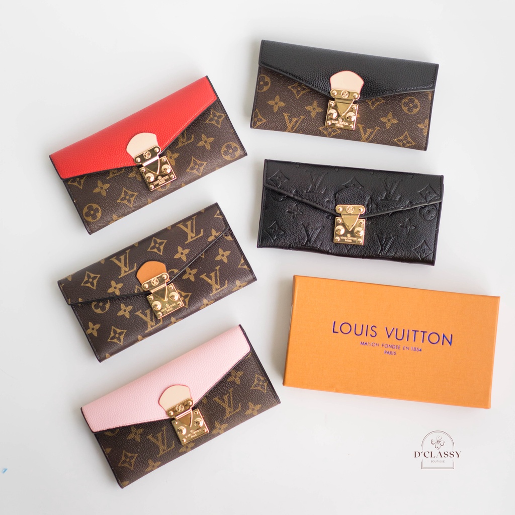 DOMPET WANITA LOUIS VUITTON PARIS LONG 2 IN 1 - LV-62006/1003#