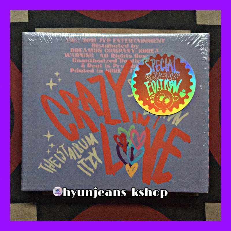 [PELUNASAN] ITZY The 1st Album - CRAZY IN LOVE (Special Edition) Midzy Lia Yuna Yeji Chaeryeong Ryuj