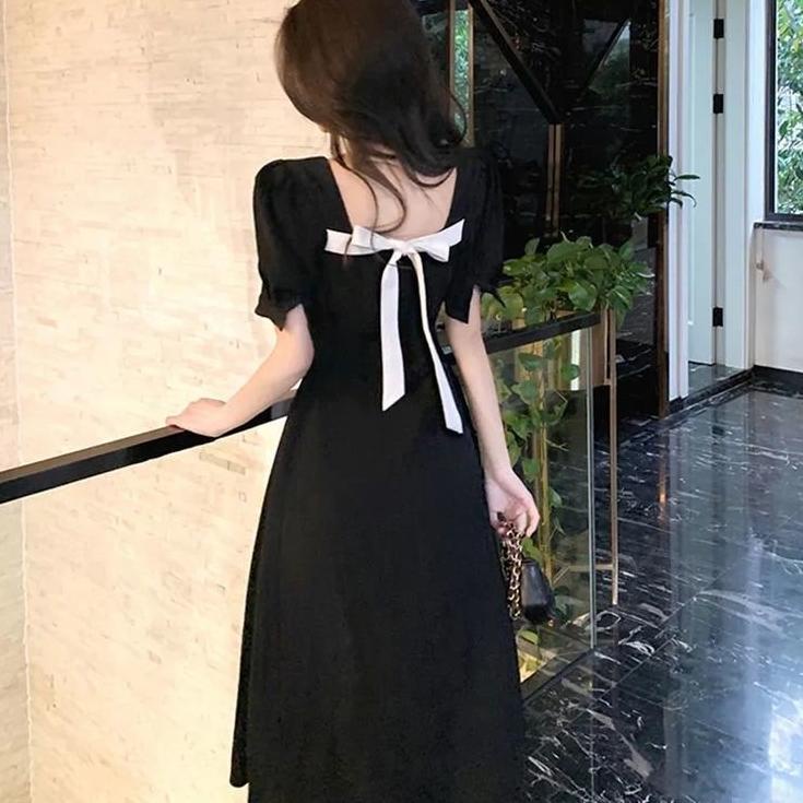 Sangat Nyaman.. COD Dress/Dress putih/dress putih korea/dress putih wanita/dress wanita/Dress hitam/