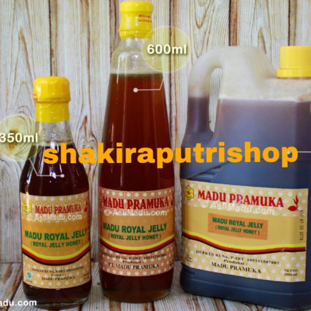 

Madu Royal jelly 350ml (madu pramuka)
