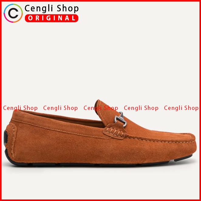 PM169 SEPATU PANSUS PEDRO PRIA ORIGINAL LOAFER KULIT BRANDED COKLAT