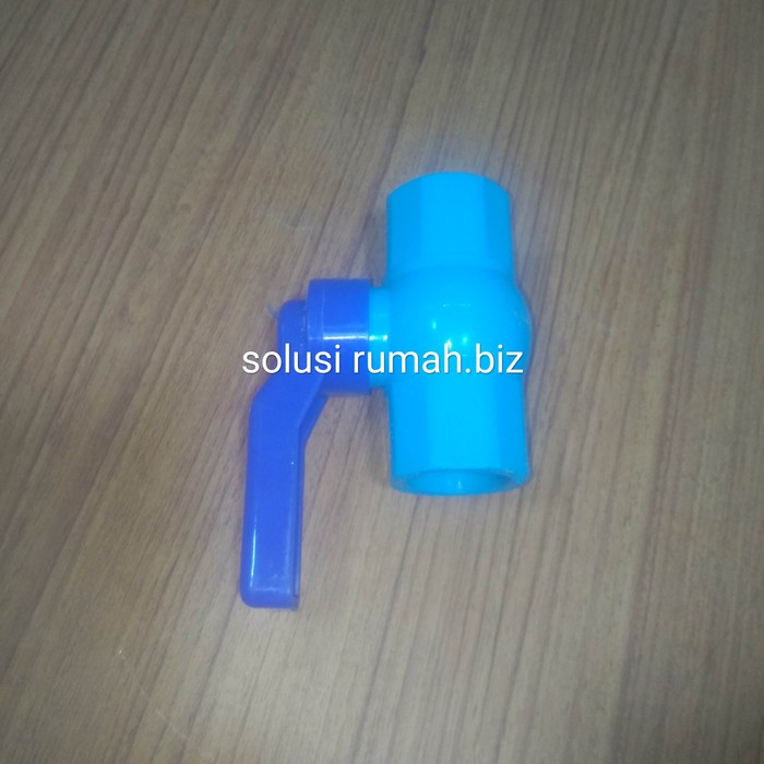 BALLVALVE 3/4&quot; 3/4 GG PVC BODY PVC ENGKOL STOP KRAN BIRU MUDA PLASTIK