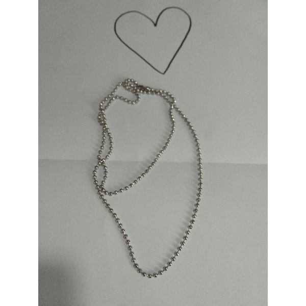 kalung emas putih 750%