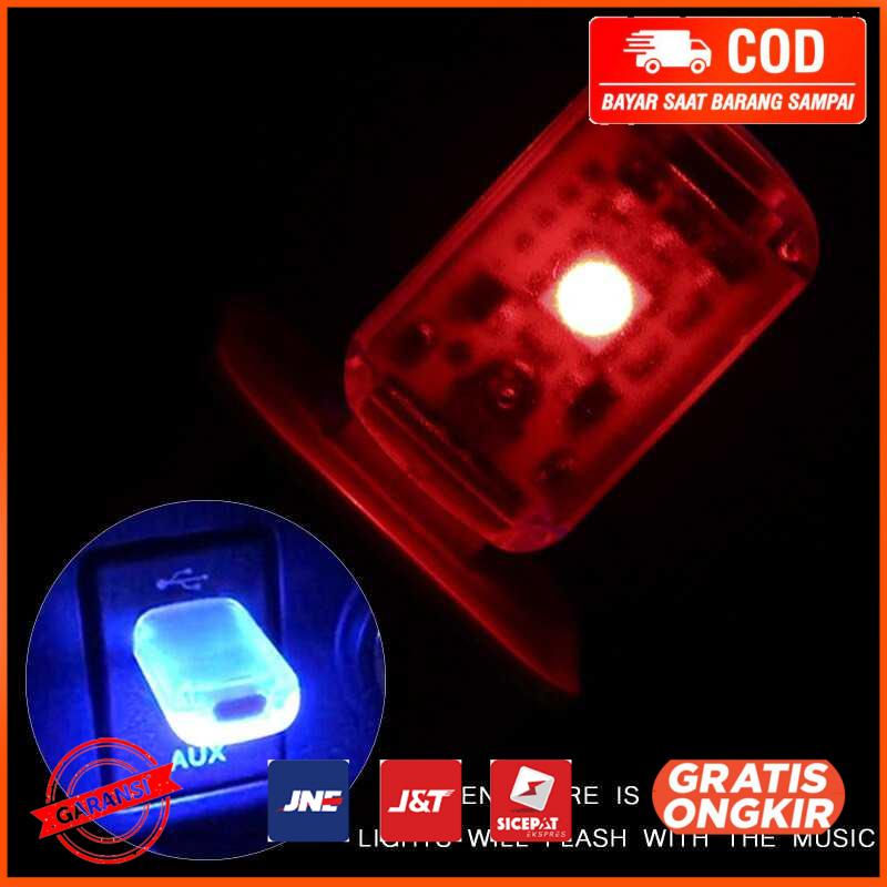 Lampu LED RGB Mini USB Car Light Interior Mood Light IS505