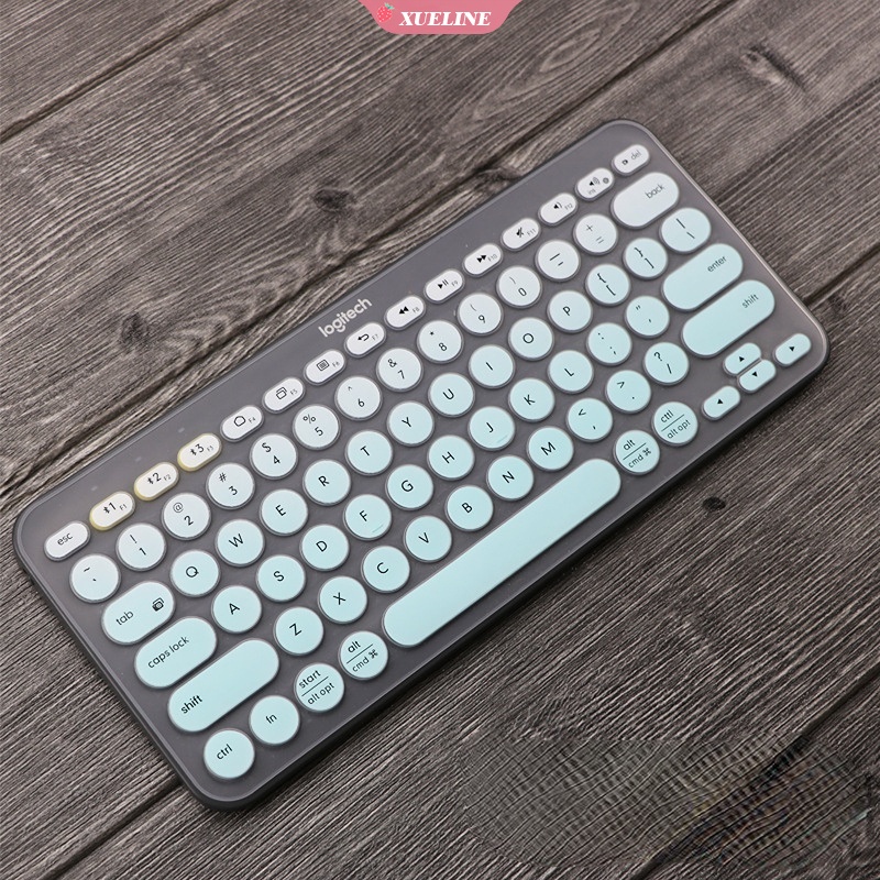 Skin Cover Pelindung Keyboard Laptop Bahan Silikon Ultra Tipis Transparan Untuk Logitech K380