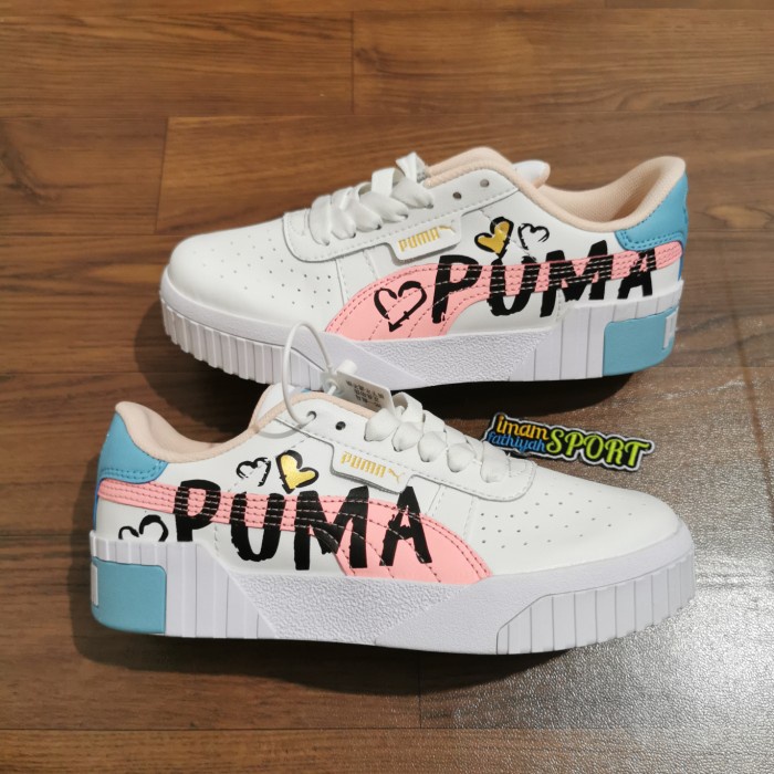 SEPATU PUMA CALI X SELENA GOMEZ WHITE PINK PREMIUM QUALITY - 36