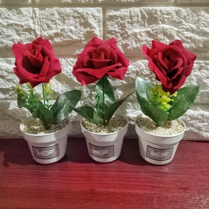 Bunga mawar palsu plastik/bunga mawar import