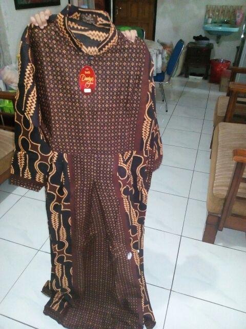 Dress Gamis Batik Mataram Parang Black