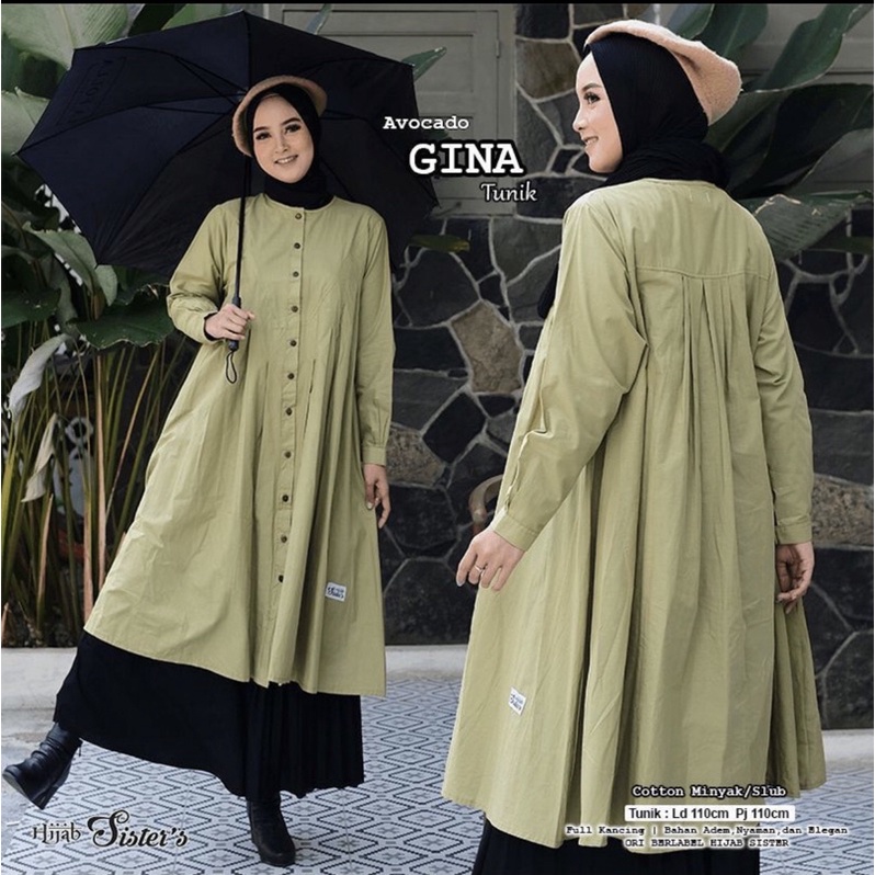 ATASAN WANITA GINA TUNIK ORIGINAL NEW BY HIJAB SISTER’S
