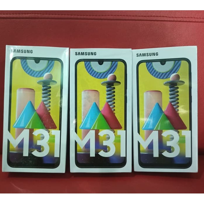 Samsung Galaxy M31 6/128 -  6 GB - 128 GB -  Garansi Resmi SEIN - Hitam - Biru - Merah