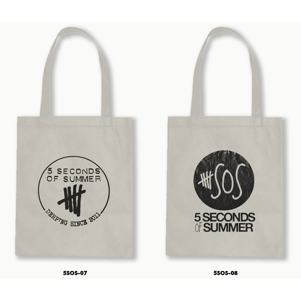 TOTE BAG BLACU  - 5 SECOND OF SUMMER / 5SOS