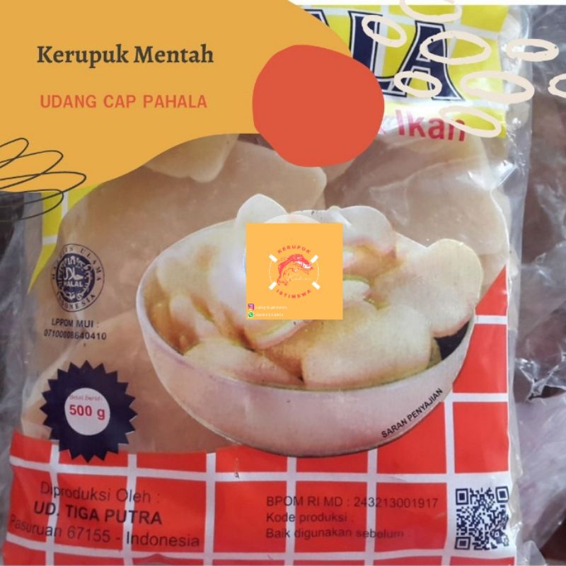 

[ 5 KG ] KERUPUK UDANG CAP PAHALA / KRUPUK UDANG RENYAH GURIH