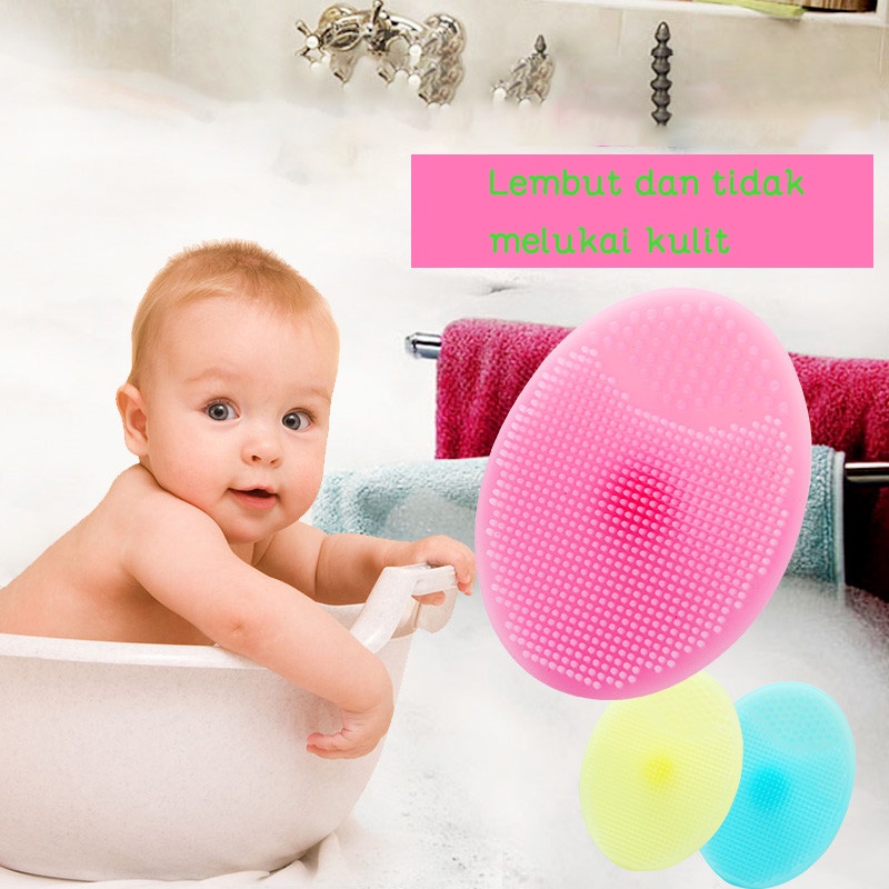 Sikat pembersih wajah/Sikat sampo bayi/Sikat wajah pembersih wajah/Sikat silikon (B222)