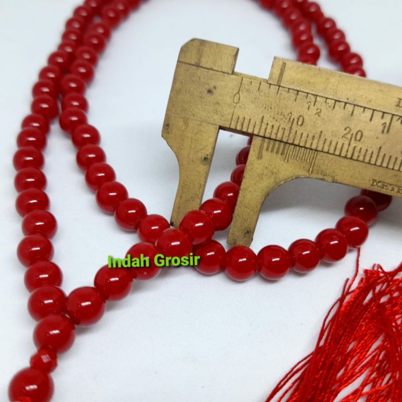 TASBIH BATU MARJAN ORIGINAL 6MM 99BUTIR