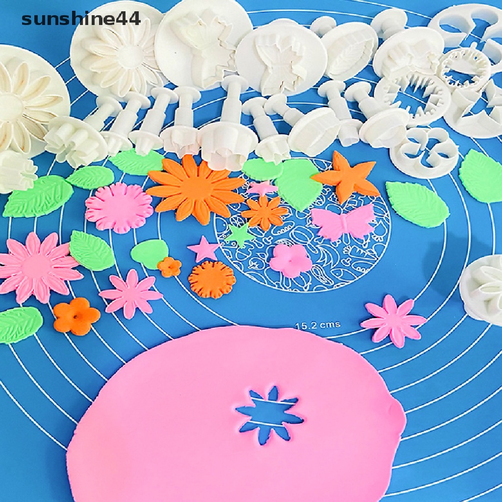 Sunshine 33PCS Cetakan Pemotong Fondant / Biskuit / Kue DIY