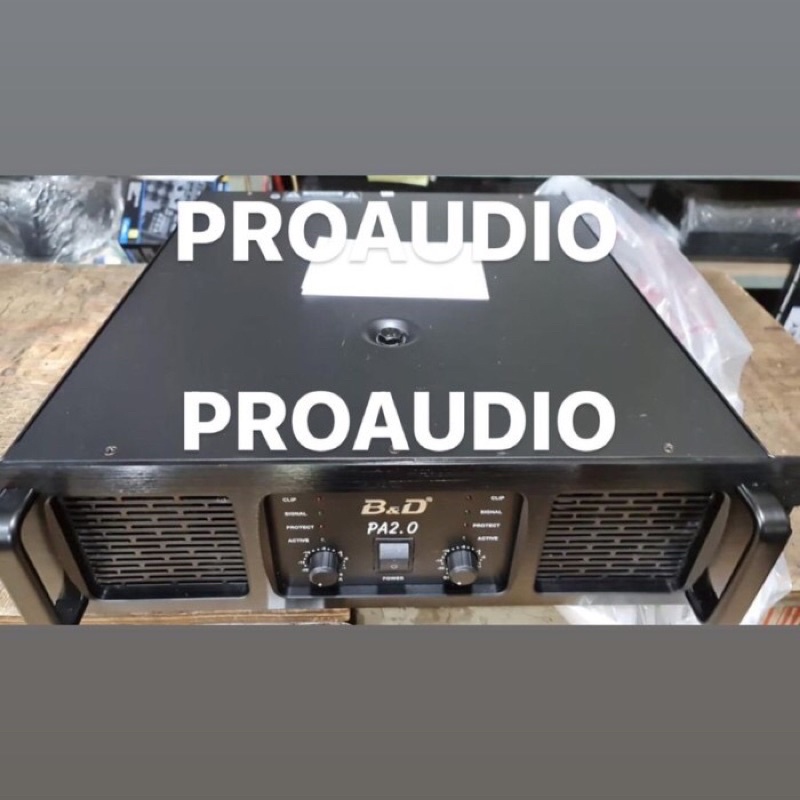 Power Amplifier BND B&amp;D PA 2.0 PA2.0 2 Channel 3200 Watt Original