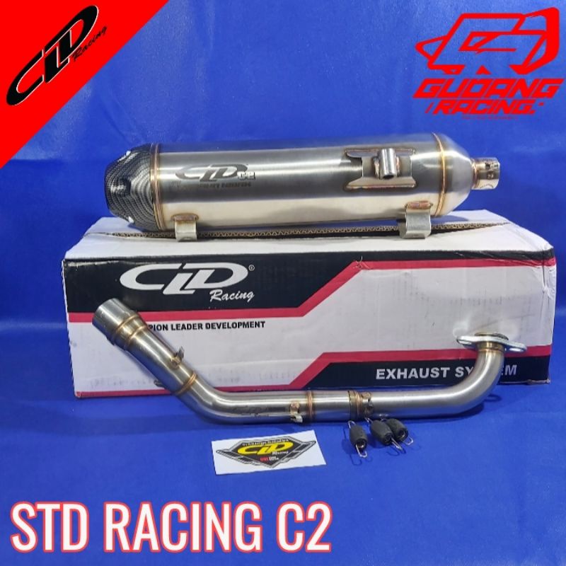 KNALPOT RACING MOTOR NMAX AEROX CLD RACING TYPE C2 STD RACING ORIGINAL 100%