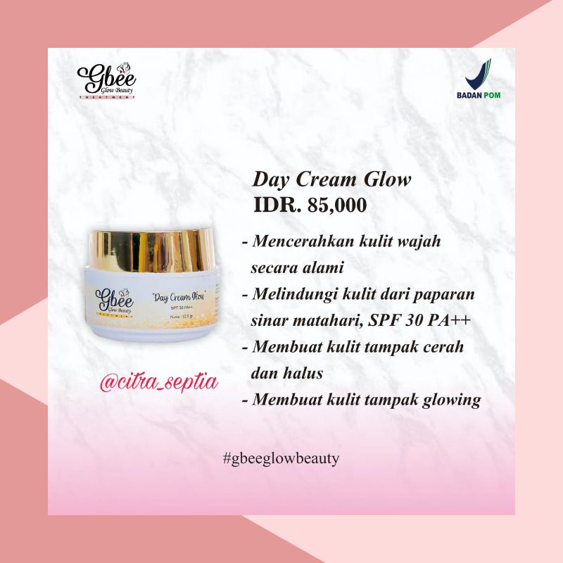 (TERMURAH) ECERAN/SATUAN GBEE GLOW BEAUTY SKINCARE BPOM-Day Cream Gold