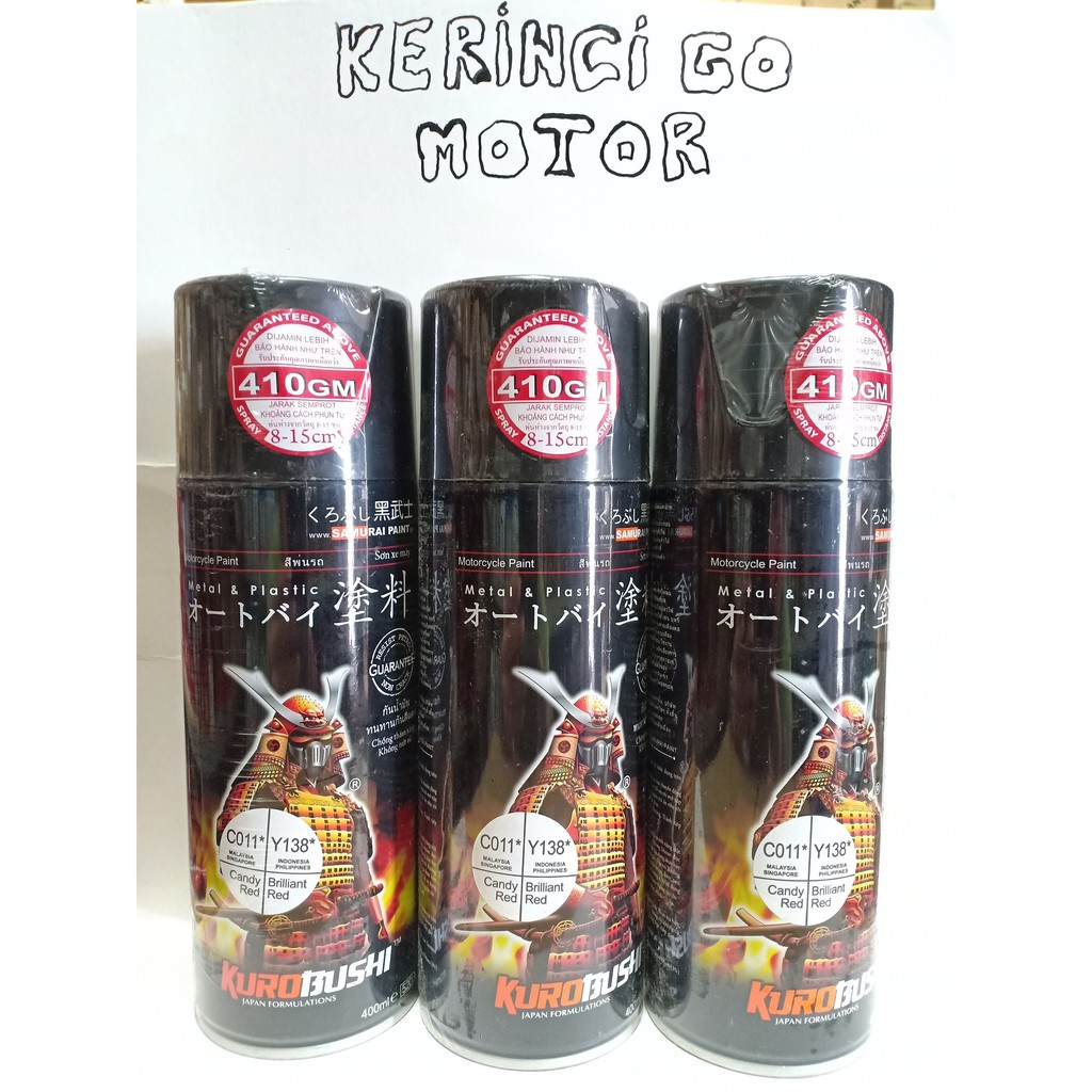 SAMURAI PAINT - BRILLIANT RED - C011*/ Y138*