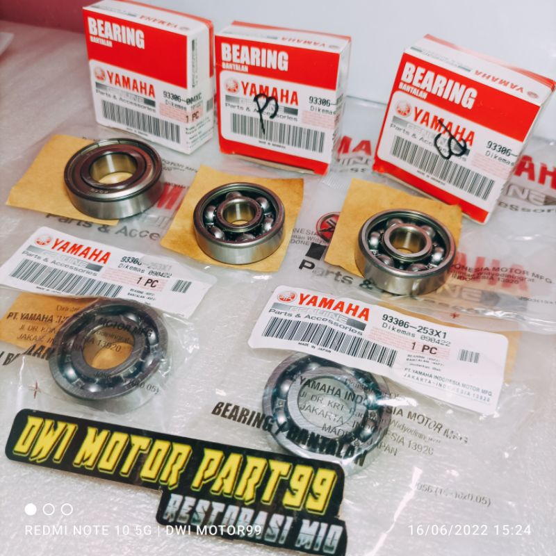 LAKER BEARING RASIO SET MIO J MIO SOUL GT X RIDE 115 ORIGINAL YAMAHA