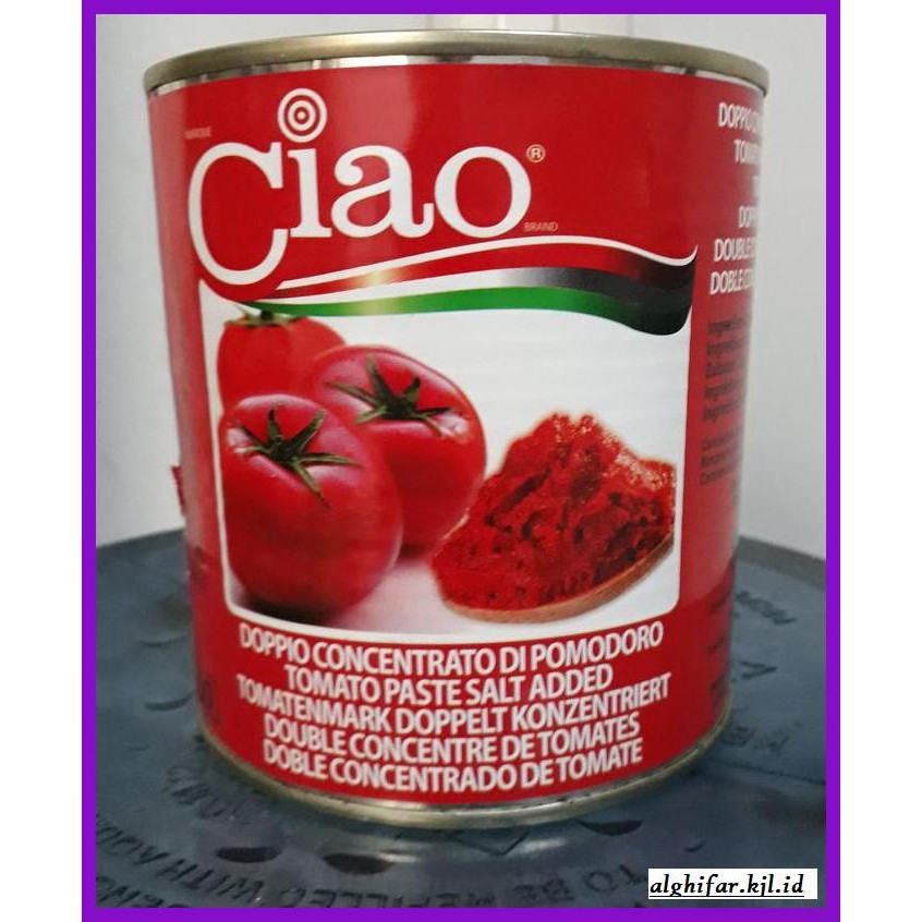 

gnidderdsaus- ciao tomato paste 28/30 800gr -asliiiiii.