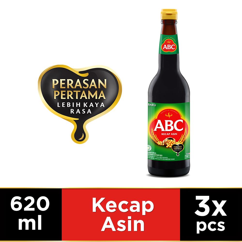 

ABC Kecap Asin 620 ml - Multi Pack 3 pcs