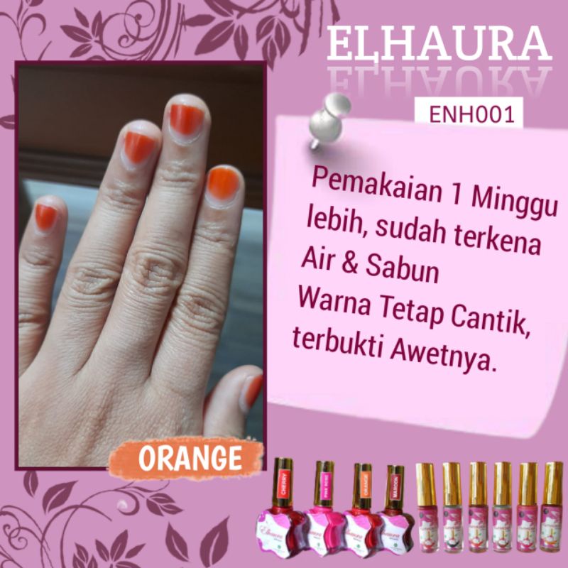 Kutek Halal Elhaura Nail Henna Murah Longlasting Hena Kuku Pacar Inai Viral Famous