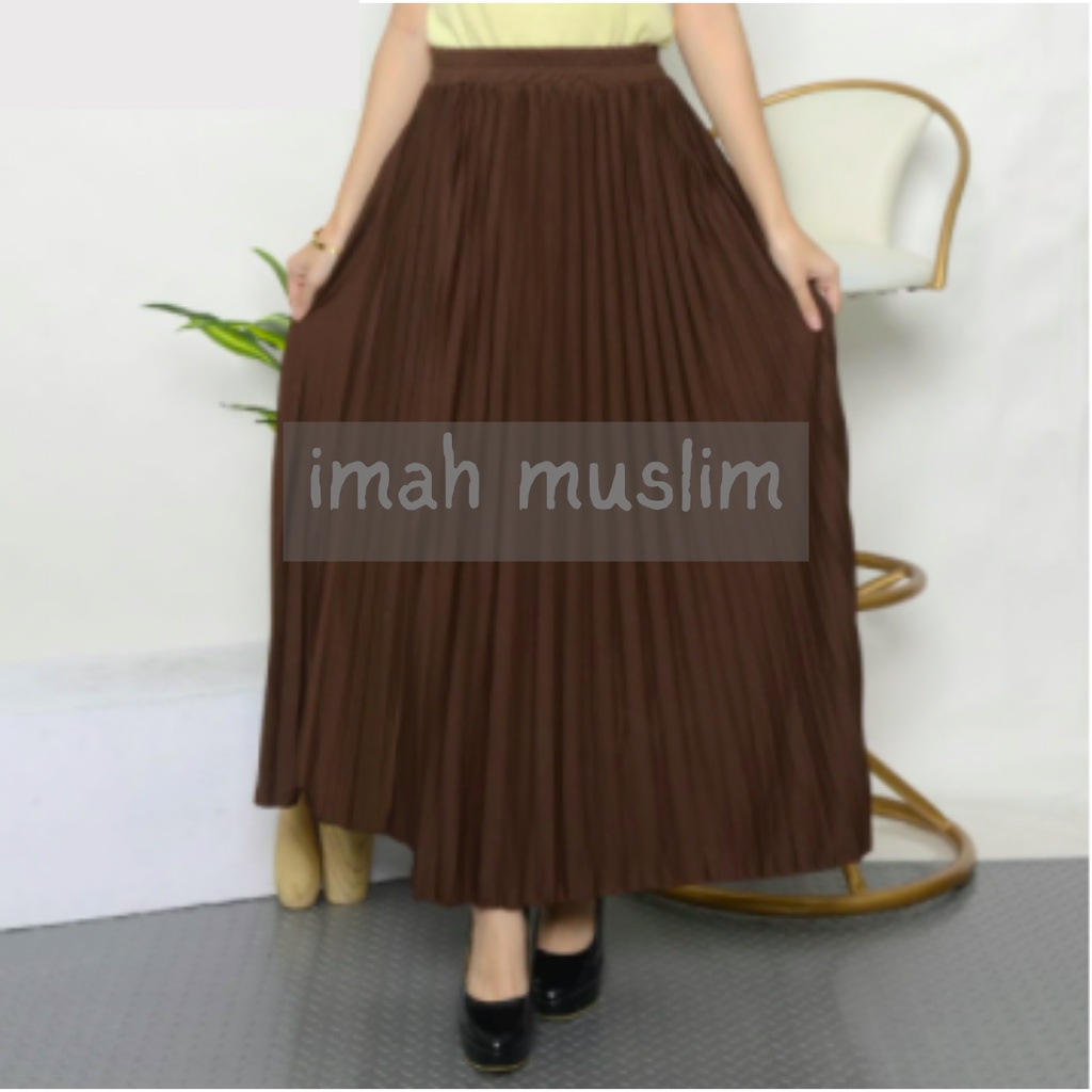 Rok Plisket - Rok Wanita Bahan Premium