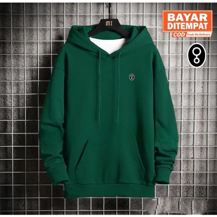 SWEATER HOODIE  GREENLIGHT PRIA &amp; WANITA HODIE OVERSIZE BAHAN KATUN TEBAL