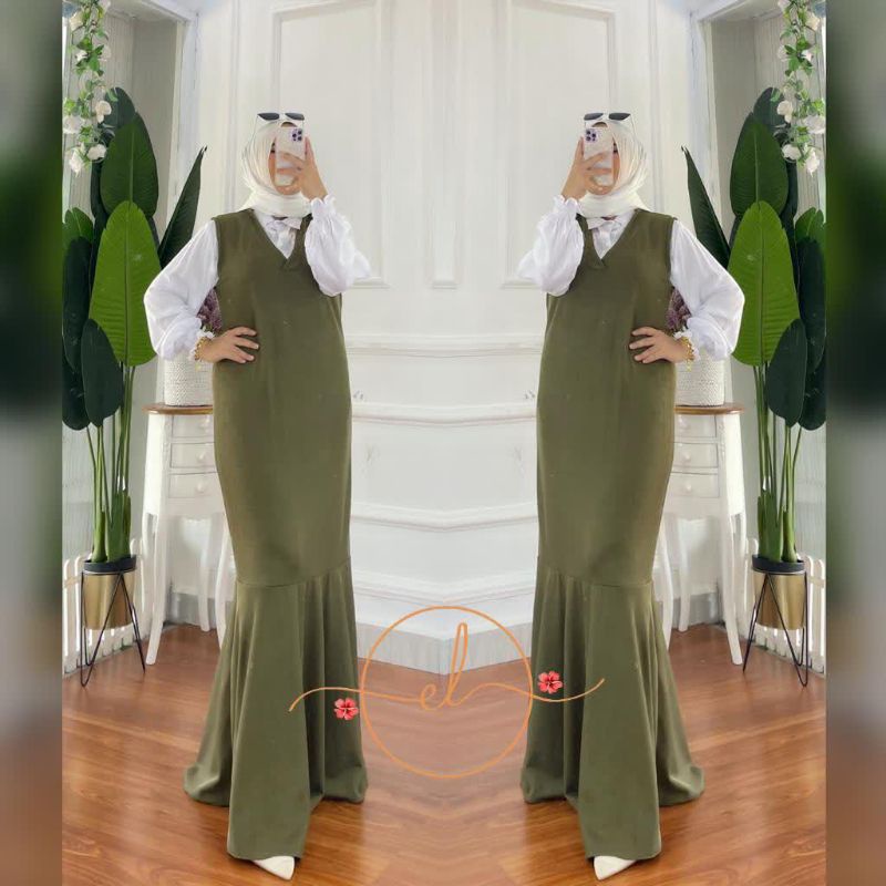 Hanin set dress by el project - gamis termurah