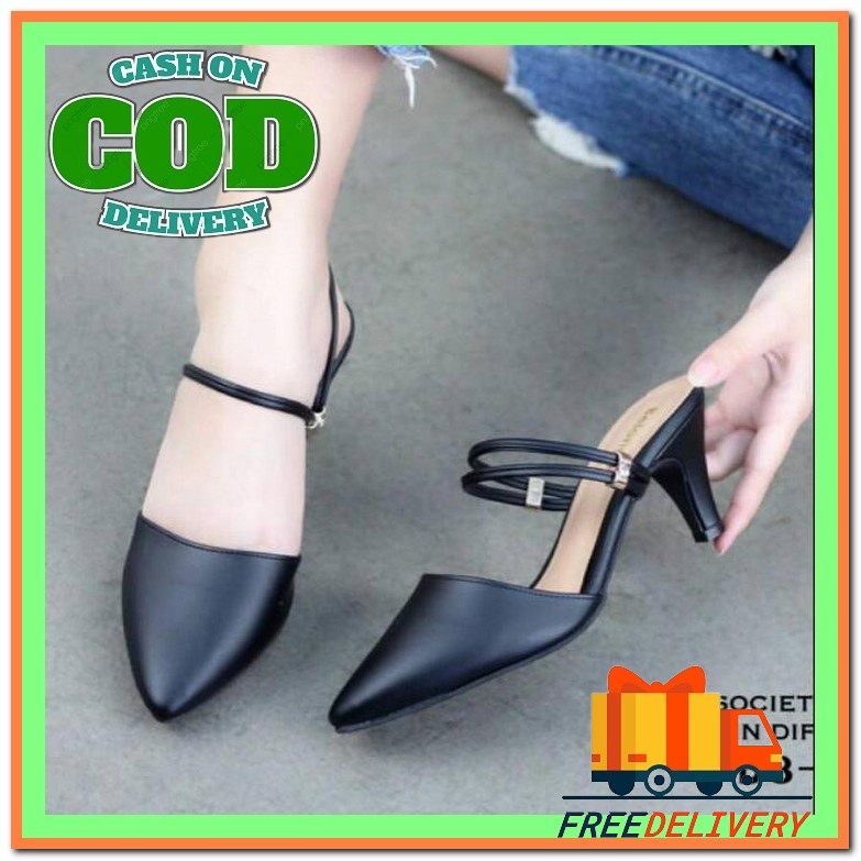 Haihils Wanita Kaca Hak Tinggi Cewek Remaja Haihil Kekinian Heels Pesta Kondangan Hels Terbaru Heals