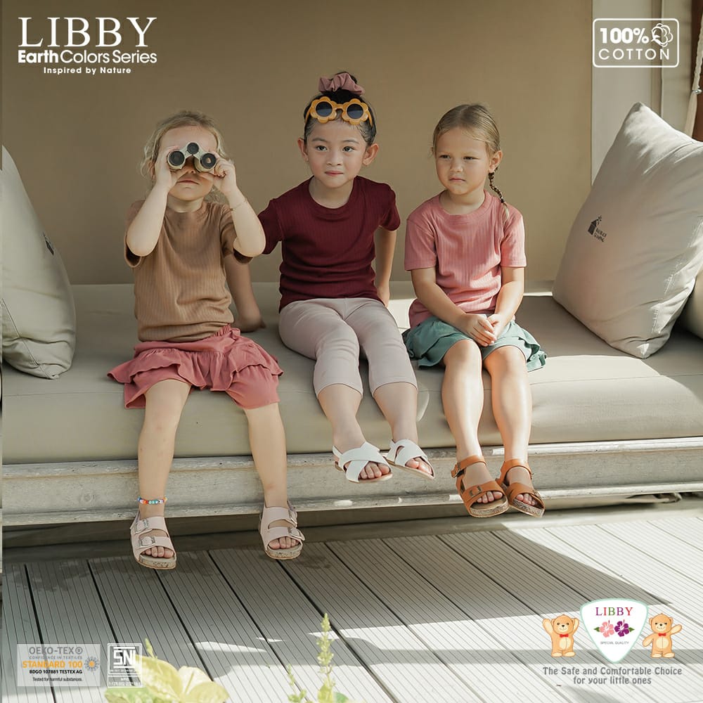 Libby Baby Libby Earth Series Lilo Skirt Cotton Segitiga bayi Bloomer bayi rok anak perempuan 0-6 tahun