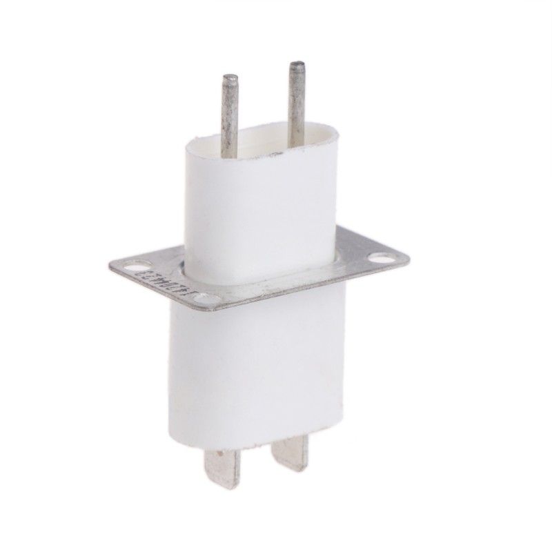 Home Electronic Microwave Oven Magnetron Filament 4 Pin Socket Converter White